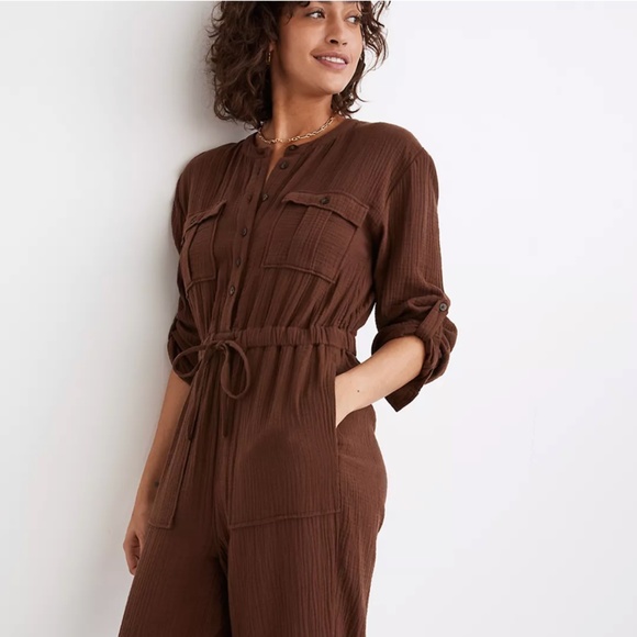 Brand New Madewell Lightspun Tapered-leg jumpsuit - Picture 3 of 6